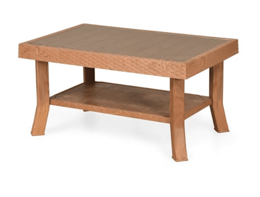 Nilkamal CNTBL1C Contemporary 1 Cane and Glass Center Coffee Table/Tea Table/Teapoy for Home/Living Room/Office & Outdoor (Pear Wood) - Image 4